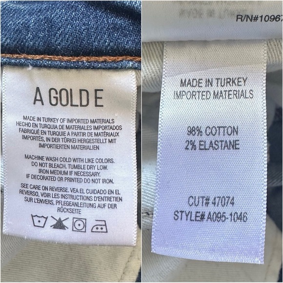 Agolde Jeans Pinch Waist High Rise Kick Flare Raw Hems Medium Wash Blue 32 - Picture 8 of 12